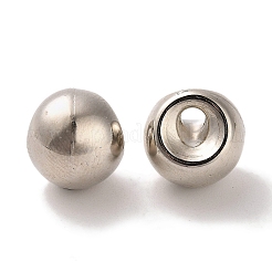 CCBプラスチックビーズ  トップ掘削  丸い鈴丸ビーズ  プラチナ  11x11mm  穴：3mm&nbsp;X-CCB-U001-20A-P