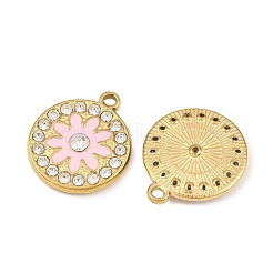 304 Stainless Steel with Enamel and Rhinestone Pendants&nbsp;STAS-Z166-12G
