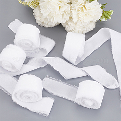 5 Rolls 5M Satin Frayed Ribbon&nbsp;SRIB-DR0001-01B