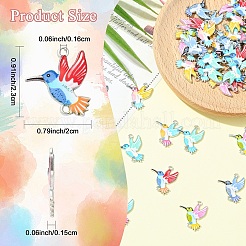 24Pcs 6 Colors Alloy Enamel Connector Charms&nbsp;FIND-YW0011-63