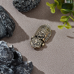 1Pc Tibetan Style Brass Shackle Clasps&nbsp;KK-NB0003-67B