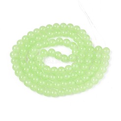 Baking Paint Imitation Jade Glass Round Bead Strands&nbsp;X1-DGLA-Q021-8mm-08