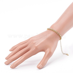 Brass Rhinestone Strass Chain Bracelets&nbsp;BJEW-JB06002