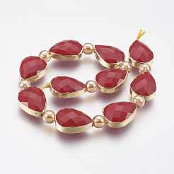 Opaque Glass Beads Strands&nbsp;EGLA-I008-10G