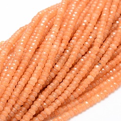 Dyed Natural Malaysia Jade Rondelle Beads Strands&nbsp;X-G-E316-2x4mm-01