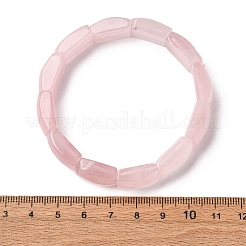 Natural Rose Quartz Bead Stretch Bracelets for Women Men&nbsp;BJEW-C097-02A-13