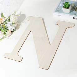 手紙 未完成 MDF シート  文字N  375x365x0.4mm&nbsp;WOOD-WH20012-008N