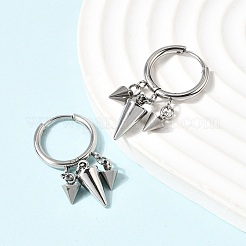Cone 304 Stainless Steel Chandelier Earrings&nbsp;EJEW-L309-02C-P