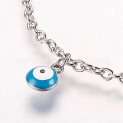 304 Stainless Steel Charm Anklets&nbsp;AJEW-E032-03