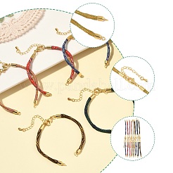 8Pcs 8 Colors Nylon Cord Bracelets&nbsp;MAK-FS0001-05