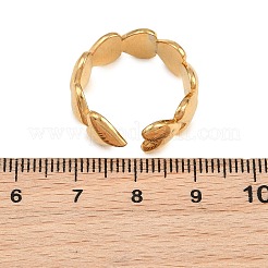 304 Stainless Steel Cubic Zirconia Cuff Open Ring for Women&nbsp;CU-CBACD1D-01G-03