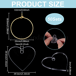 50Pcs Acrylic Wine Glass Label Ring&nbsp;AJEW-UN0002-48