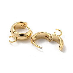 201 Stainless Steel Huggie Hoop Earring Findings&nbsp;STAS-P283-01U-G