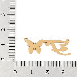 304 Stainless Steel Pendants&nbsp;STAS-L279-002G-F