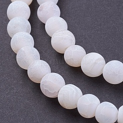 Natural Weathered Agate Beads Strands&nbsp;G-G589-6mm-03
