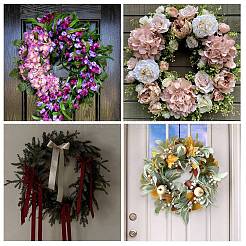 2Pcs Round Iron Wreath Frames&nbsp;AJEW-SP0002-95