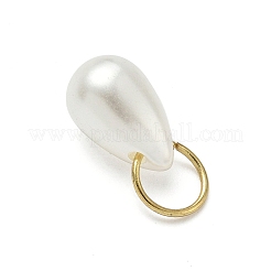 Teardrop Imitation Pearl Acrylic Pendants&nbsp;PALLOY-JF04397