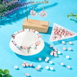 80Pcs 4 Colors Handmade Porcelain Beads&nbsp;PORC-TA0001-53B