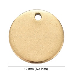 Ion Plating(IP) 304 Stainless Steel Charms&nbsp;STAS-K112-01G
