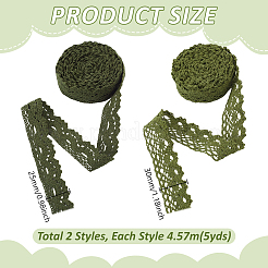 2 Styles Cotton Flower Lace Trim&nbsp;OCOR-GA0002-75