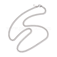6Pcs 6 Styles 304 Stainless Steel Figaro Chain & Curb Chain & Box Chain & Water Wave Chain & Cable Chain Necklaces Sets for Women&nbsp;NJEW-JN05630