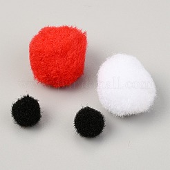 Diyクリスマス雪だるま工芸品  写真を含む  リボン  シェニールスティック  クラフトアイ  紙棒  シェニールボール  段ボール  フォームモデル  レッド  111x66mm&nbsp;DIY-I045-03