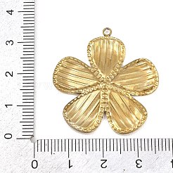 304ステンレスペンダント  エナメル  花のチャーム  ゴールドカラー  ミックスカラー  34x31.5x3mm  穴：2.2mm&nbsp;X-STAS-H249-04G-02