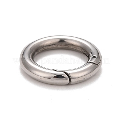 Non-Tarnish 304 Stainless Steel Spring Gate Rings&nbsp;X-STAS-M296-01P-A