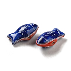 Handmade Printed Porcelain Beads&nbsp;PORC-E015-17G