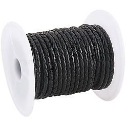 8M Braided Cowhide Leather Cord&nbsp;NWIR-3.0-02A