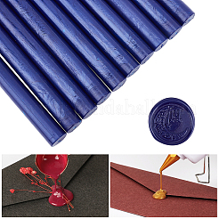 シーリングワックススティック  レトロなビンテージワックスシーリングスタンプ用  インディゴ  135x11x11mm&nbsp;DIY-WH0197-A12