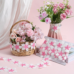 Flower Polyester Eyelash Lace Trim Ribbon&nbsp;OCOR-WH20003-03B-01