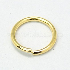 真鍮製オープンタイプ丸カン  ラウンド  混合サイズ  ゴールドカラー  18ゲージ  4~10x1mm  内径：2~8mm&nbsp;KK-MSMC005-G