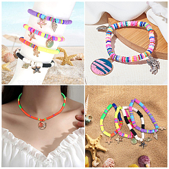 Handmade Polymer Clay Bead Strands&nbsp;CLAY-PH0001-19