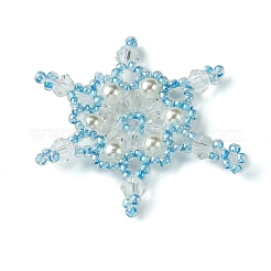 Christmas Seed Beads Beaded Charms&nbsp;PALLOY-MZ00300-02