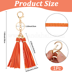 1Pc PU Leather Tassel Keychains&nbsp;KEYC-CL0001-50A