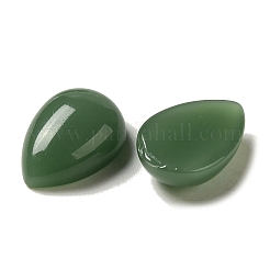 ガラスカボション  天然石風  ティアドロップ  シーグリーン  18x13x6.5mm&nbsp;GLAA-B017-03C-03