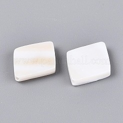 天然淡水シェルビーズ  ダイヤモンド  貝殻色  16~17x13~13.5x3mm  穴：0.8~0.9mm&nbsp;BSHE-T014-46