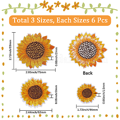 18Pcs 3 Styles Iron on Cloth Patches&nbsp;FIND-CY0001-19