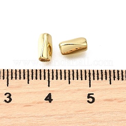 真鍮ビーズ  コラム  鉛フリー＆カドミウムフリー  持続的なメッキ  18KGP本金メッキ  6.5x3.5mm  穴：1.6mm&nbsp;KK-V011-11G
