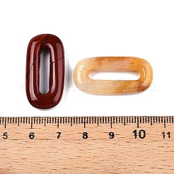 天然石&合成ミックスストーンペンダント  楕円形のチャーム  染めと染めの混合  29.5~30.5x14.5~15.5x4.5~5.5mm  穴：16.5~20x3.5~4mm&nbsp;G-N344-34