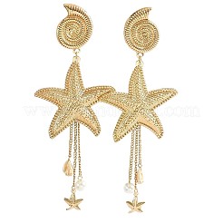 Alloy Dangle Stud Earrings&nbsp;WG899D0-01