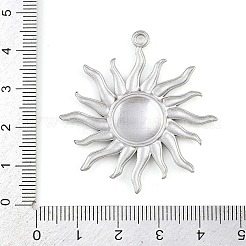 304ステンレスペンダント  海のテーマ  太陽  43x39.5x2.5mm  穴：2mm&nbsp;STAS-C140-03A-P
