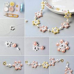 環境に優しい染めガラスパールラウンドパールビーズ  ベージュ  5~10mm  穴：1.2~1.5mm  約340個/箱&nbsp;HY-PH0009-RB003