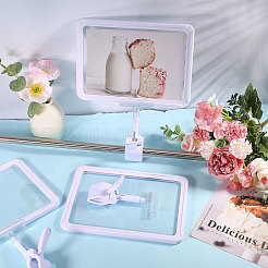 Clear Rectangle Message Photo Holders with PVC Memo Clips&nbsp;AJEW-WH0248-814