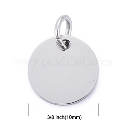 Tarnish Resistant 201 Stainless Steel Pendants&nbsp;STAS-S105-T637-1-10