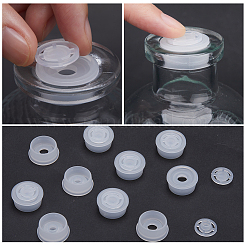 プラスチック製防塵ボトルストッパー50セット  ワインボトル用  ホワイト  20.5x9mm  内径：6mm&nbsp;AJEW-GF0008-25