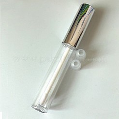 5mlペットプラスチックDIY空のリップグレーズコンテナ  リップグロスチューブ  リップバームチューブ  キャップ付き  透明  8.65x1.3cm  容量：5ml（0.17液量オンス）&nbsp;LS-MRMJ-WH0030-01-5ml