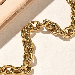 女性用304ステンレススチールアズキチェーンブレスレット  イオンプレーティング（ip）  長持ちメッキ  ゴールドカラー  7.48インチ（19cm）&nbsp;BJEW-A160-07G