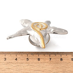 Starfish 304 Stainless Steel Finger Rings&nbsp;RJEW-G339-04P